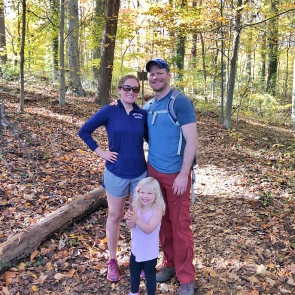 hiking with the family