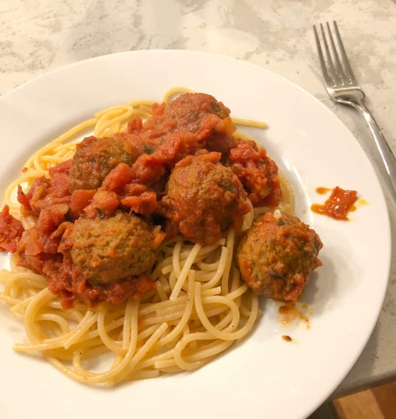 classic spaghetti and meatballs