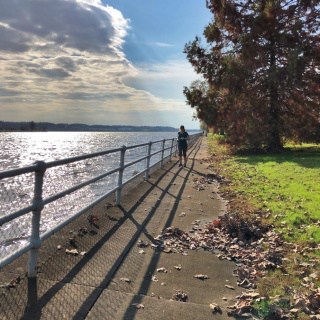 running along hains point