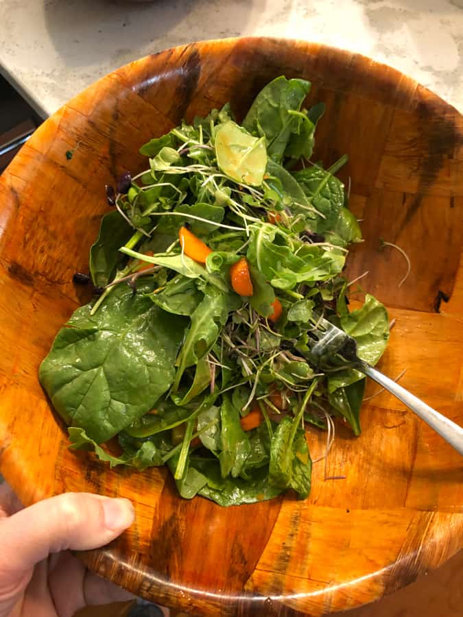 salad with lots of veggies