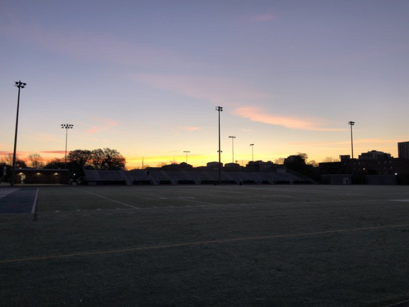 sunrise view from the washington liberty high school track