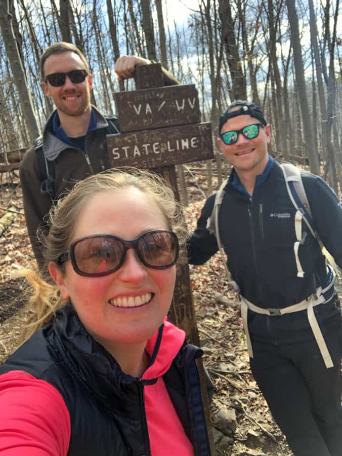 hiking into west virginia on raven rocks trail
