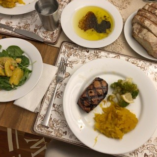 pork chops with squash and broccoli