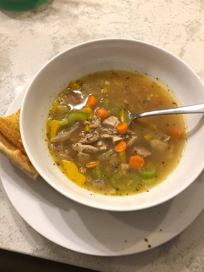 leftover turkey soup