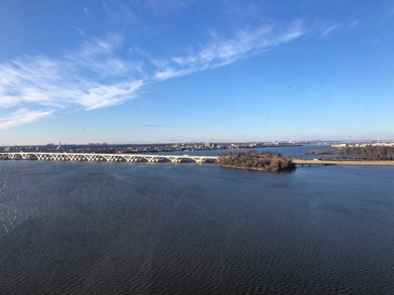view from national harbor ferris wheel
