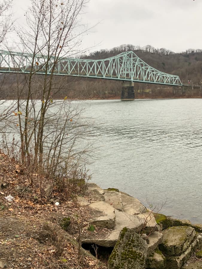 view of sewickley bridge from sewickley