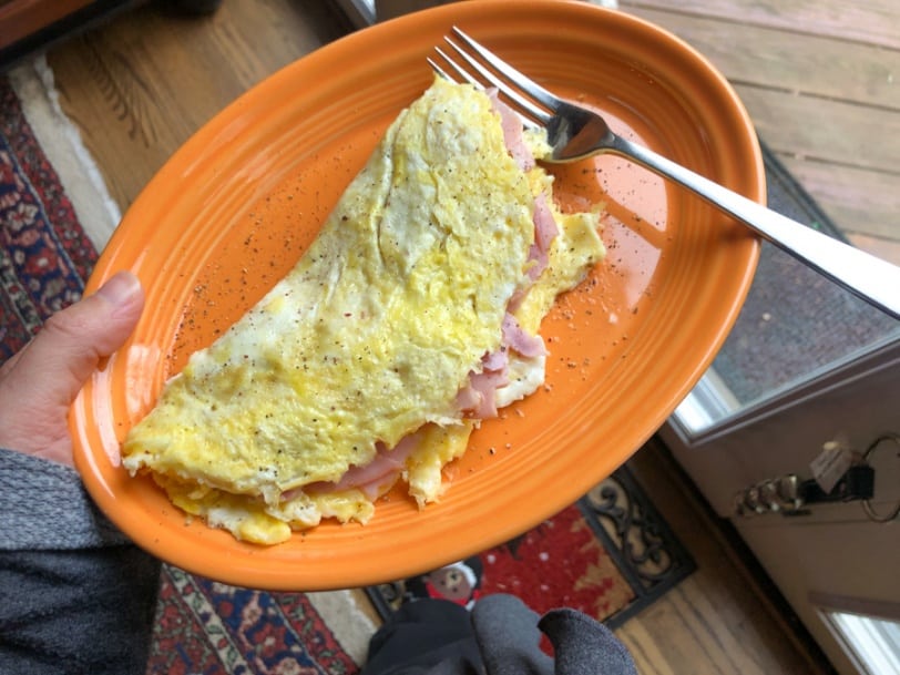 ham and cheese omelette