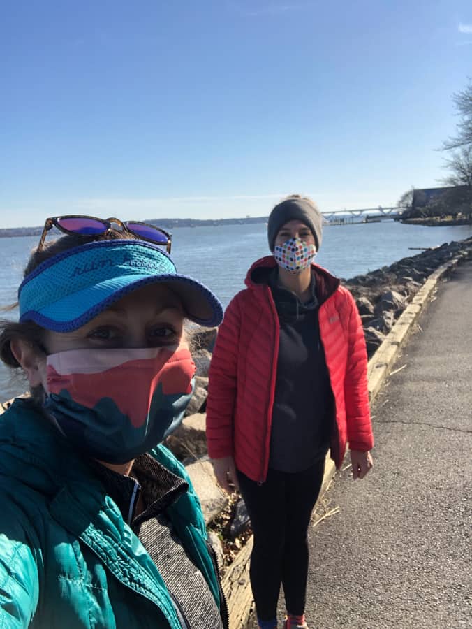 walking along the potomac near old town
