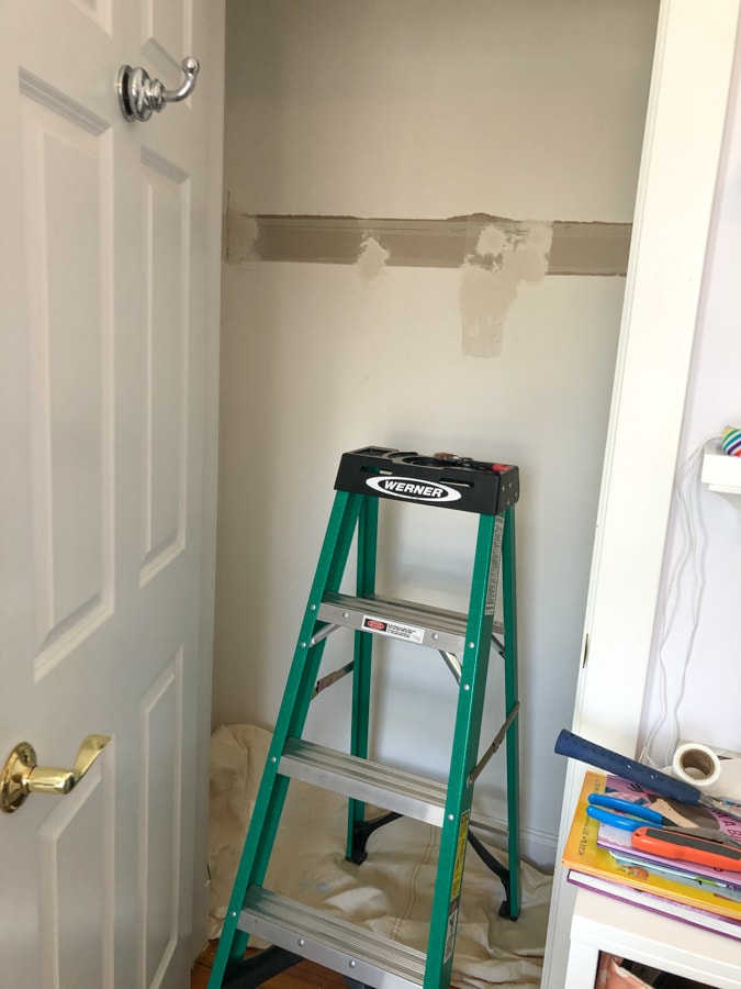 toddler closet during update