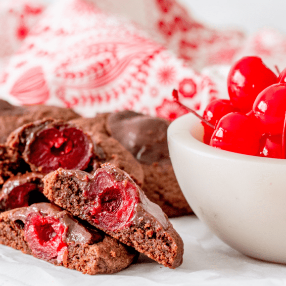 cherry chocolate cookies