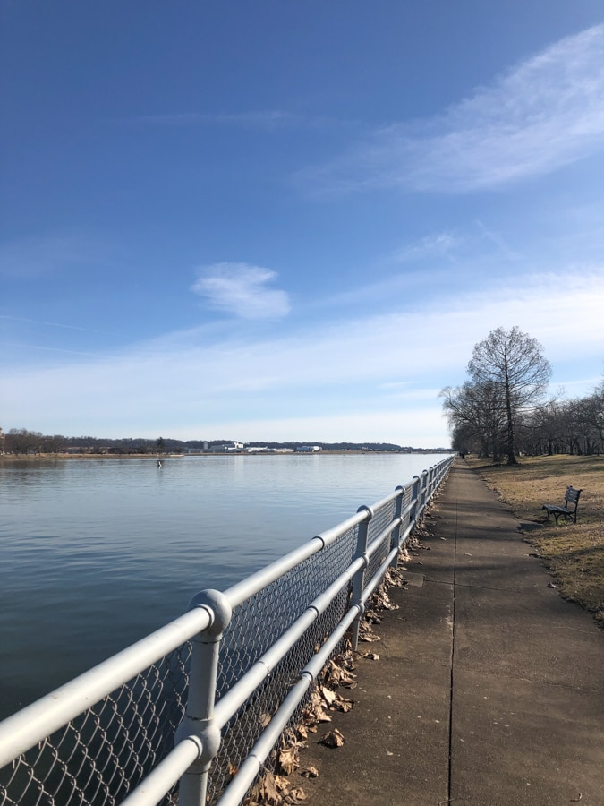view of the water from hains point
