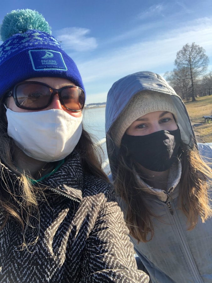 masked up walk