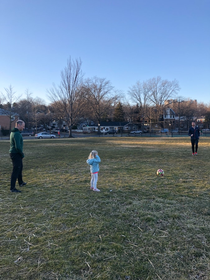outdoor soccer on a field