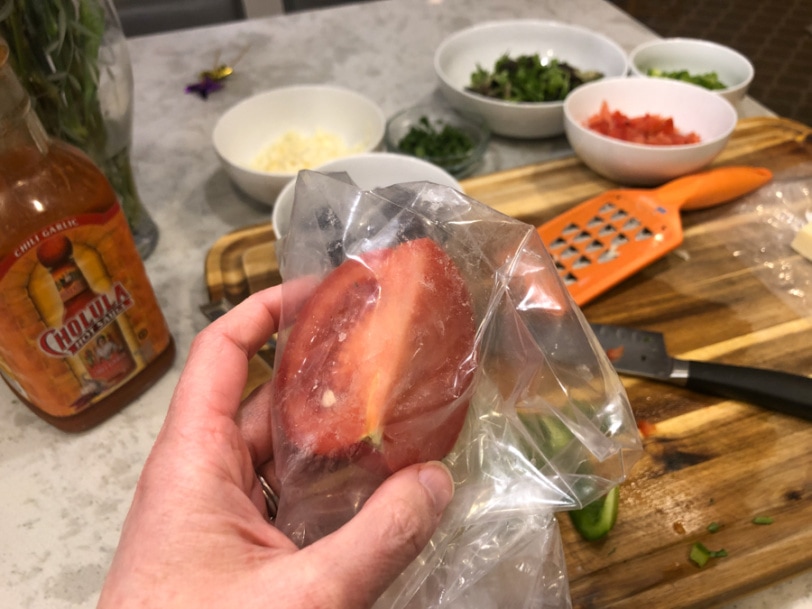 tiny leftover tomato