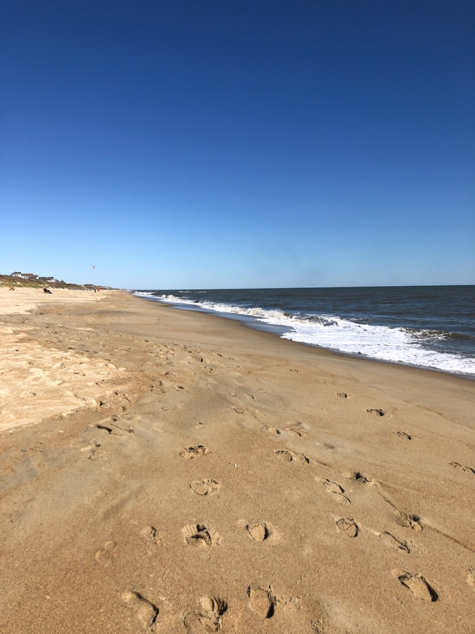 deserted beach in duck NC