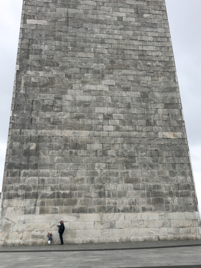 washington monument from close up