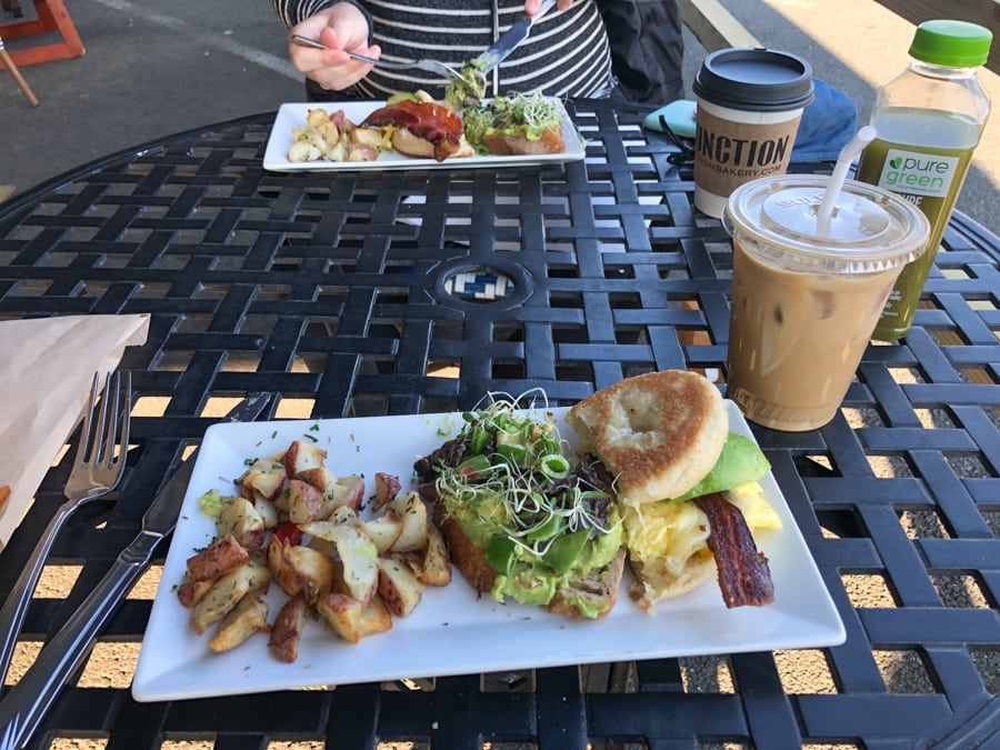 breakfast from junction bakery in del ray