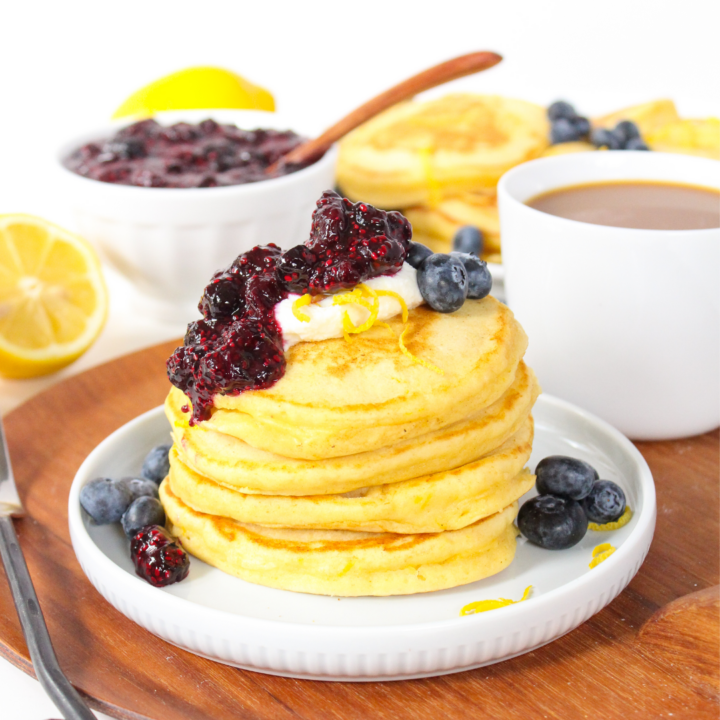 Fluffy & Zesty Lemon Ricotta Pancakes