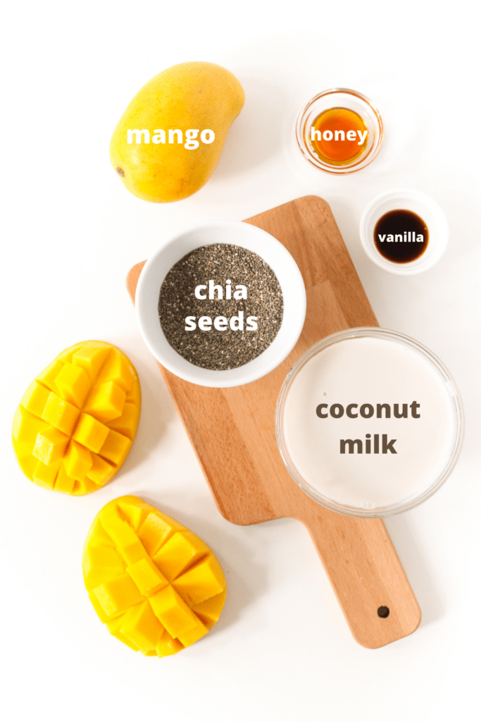 mango chia pudding ingredients