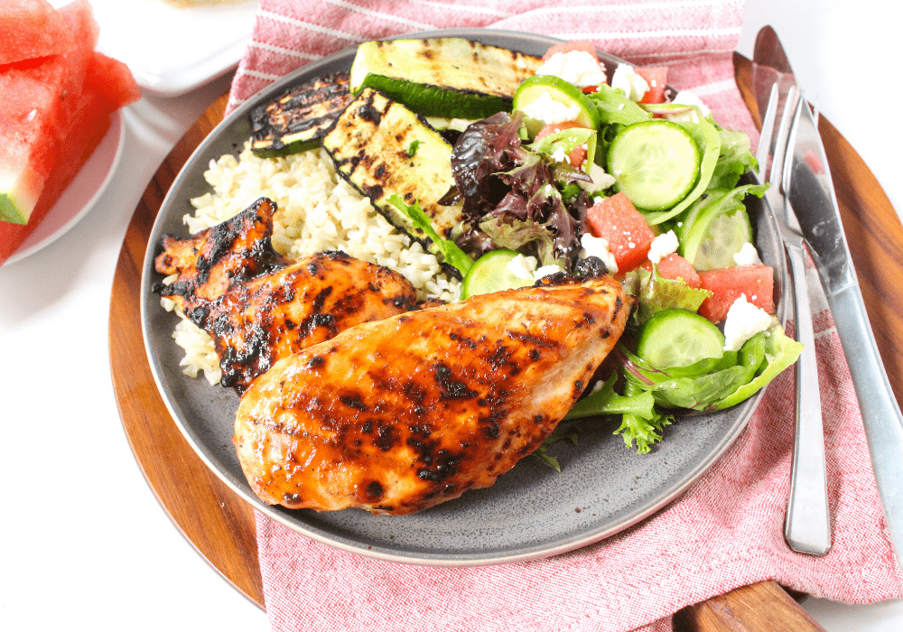 dairy free watermelon grilled chicken