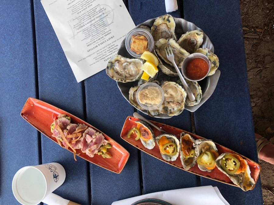 dinner at NC coast in duck nc