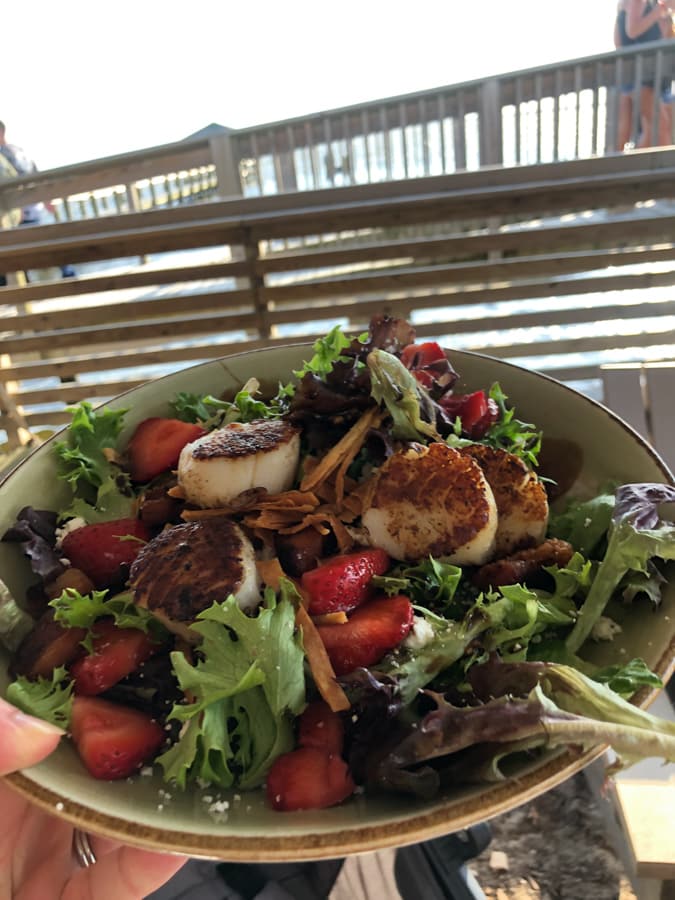 dinner at NC coast in duck nc