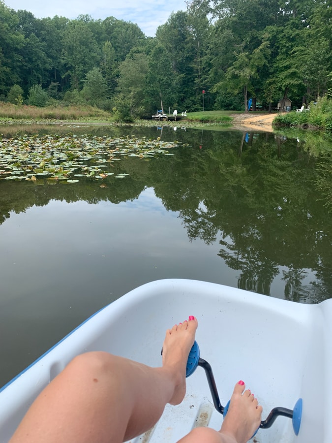 paddleboat at lake anna