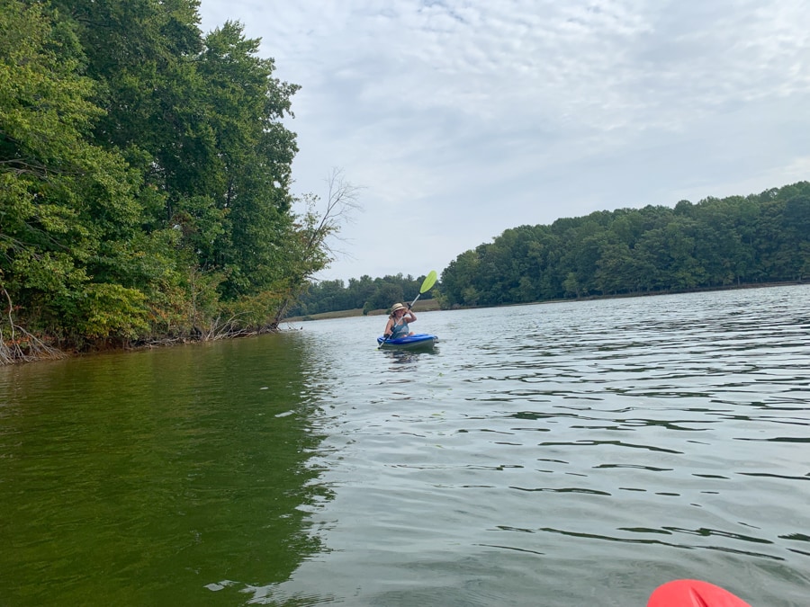 kayaking at lake anna