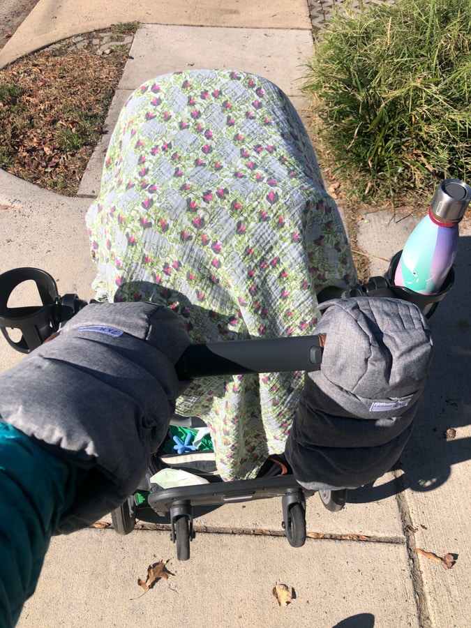 stroller handlebar mittens