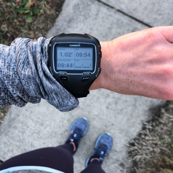 1 mile run stats on watch