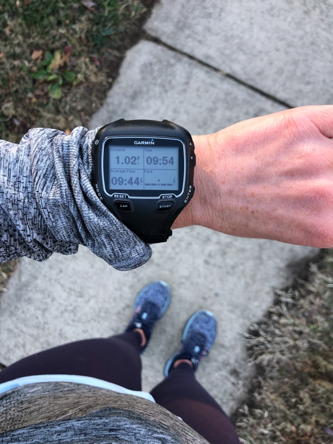 1 mile run stats on watch