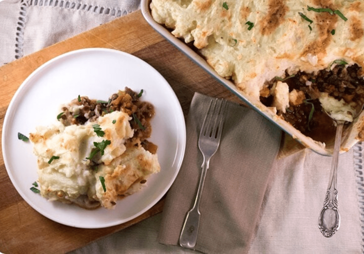 lentil shepherd's pie