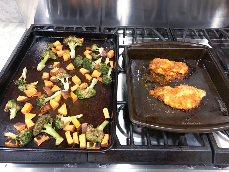 sheet pan chicken with roasted vegetables