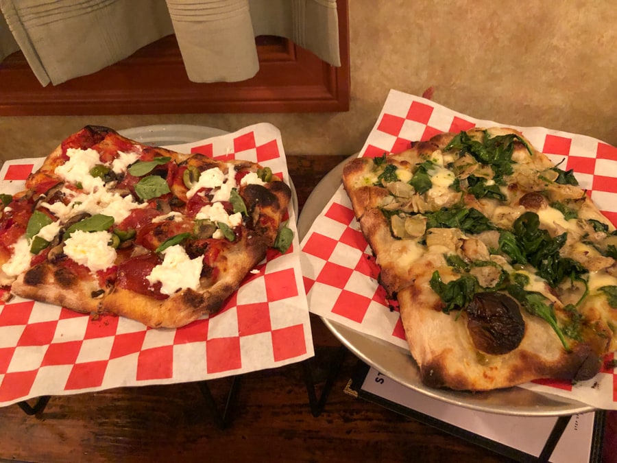 pizza from stacci pizza in del ray
