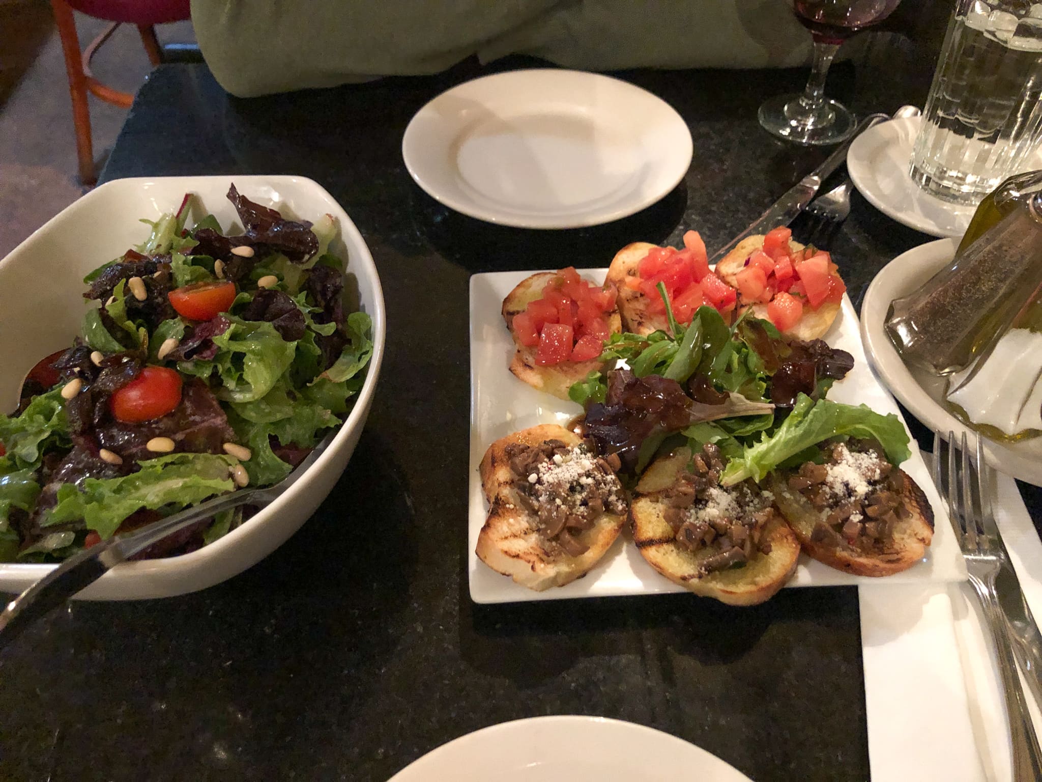 appetizers at il raddichio in arlington