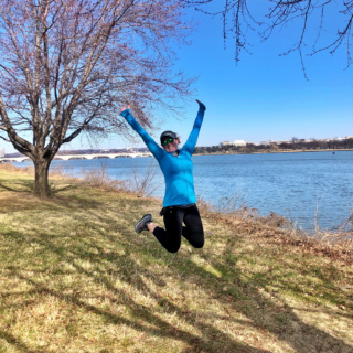 running on the mt vernon trail in virginia