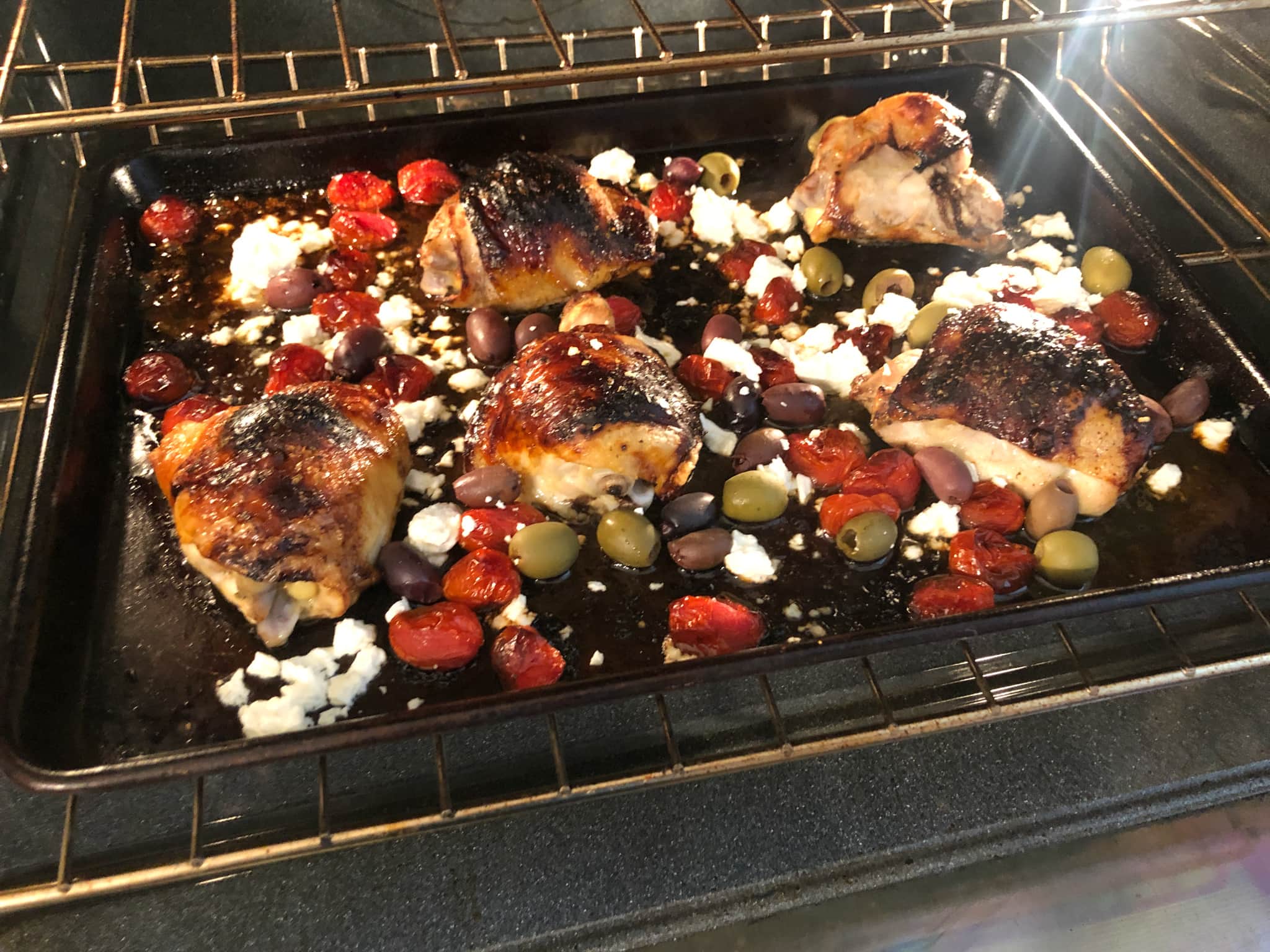 sheet pan mediterranean chicken