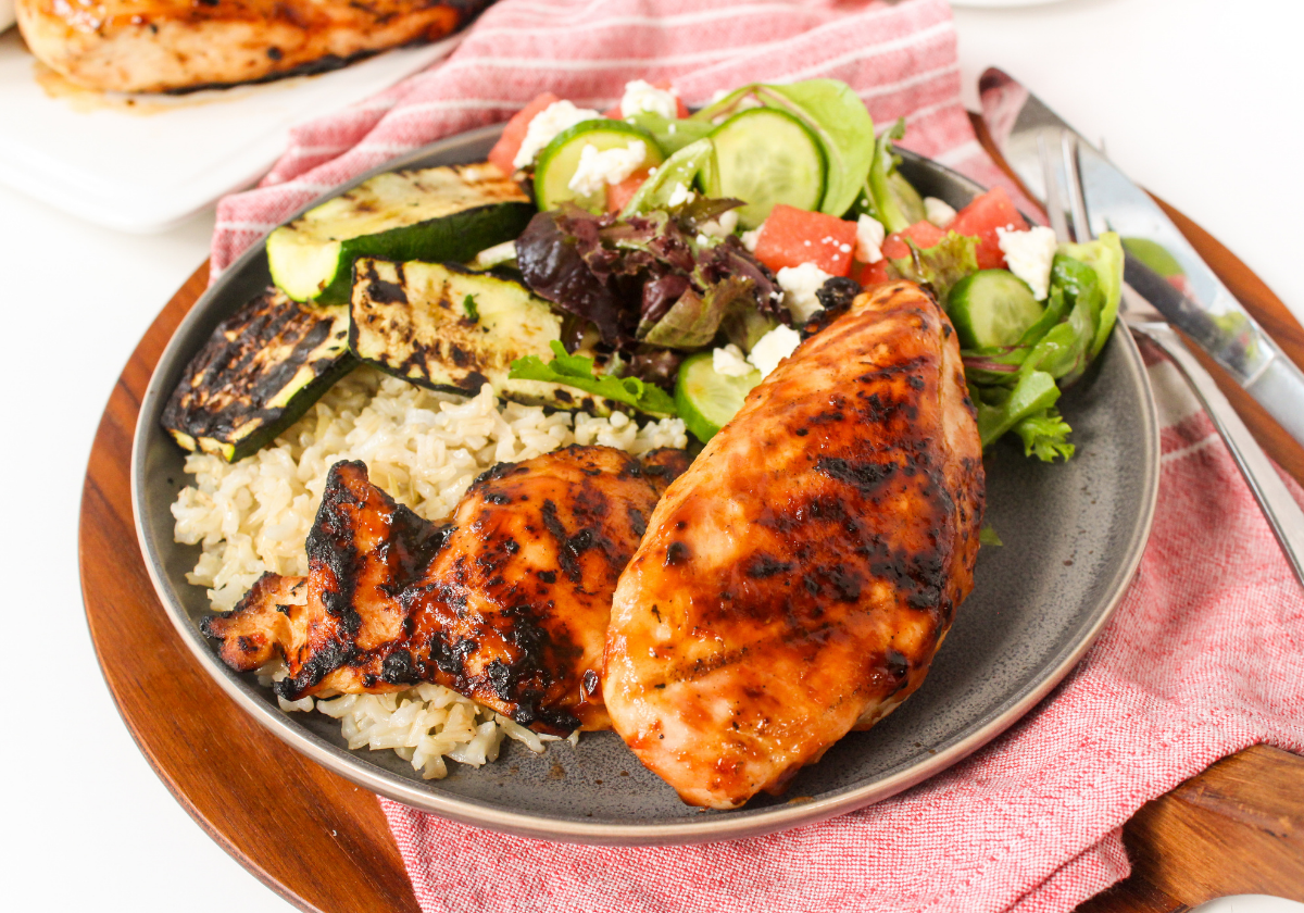 watermelon grilled chicken with lime