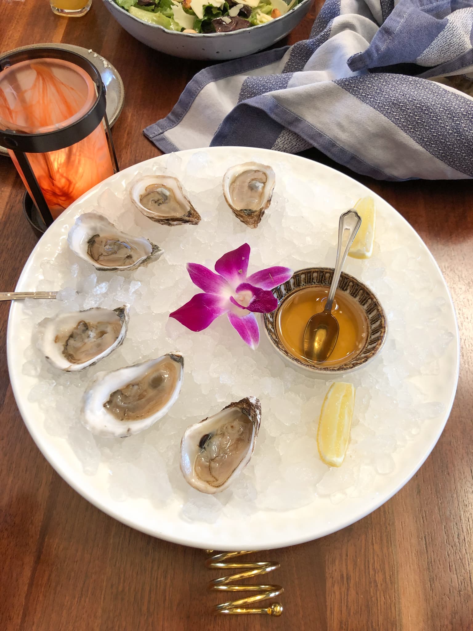 raw oysters