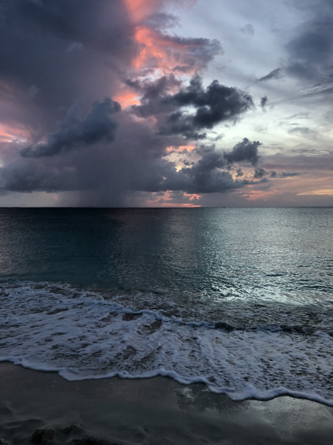 sunset in turks and caicos