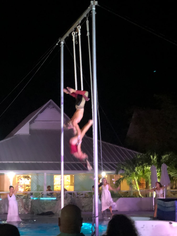 trapeze show at club med turkoise