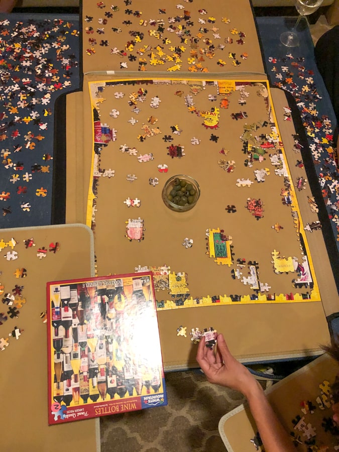 puzzle on puzzle carrier