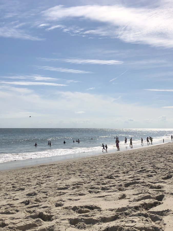 view of the beach in cape may nj