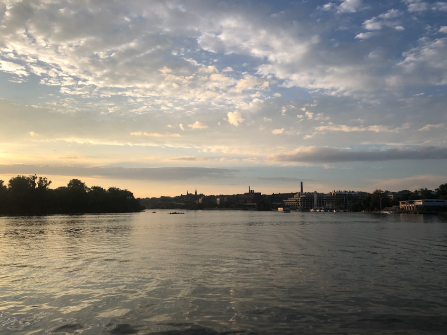 sunset over georgetown