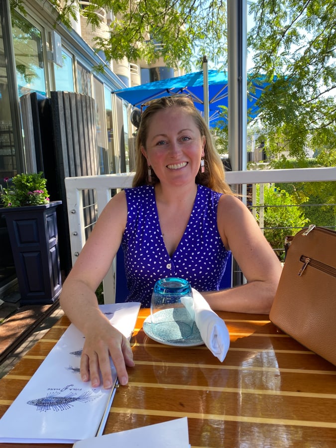 anne mauney at fiola mare restaurant
