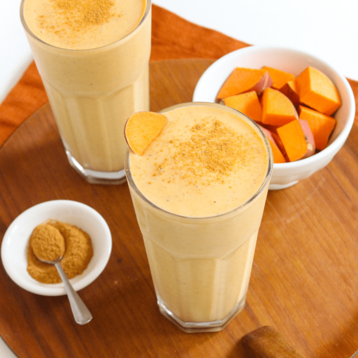 Creamy Spiced Sweet Potato Smoothie with Banana