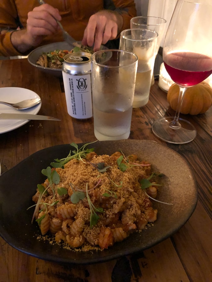 lobster bolognese from salt & steel in bar harbor