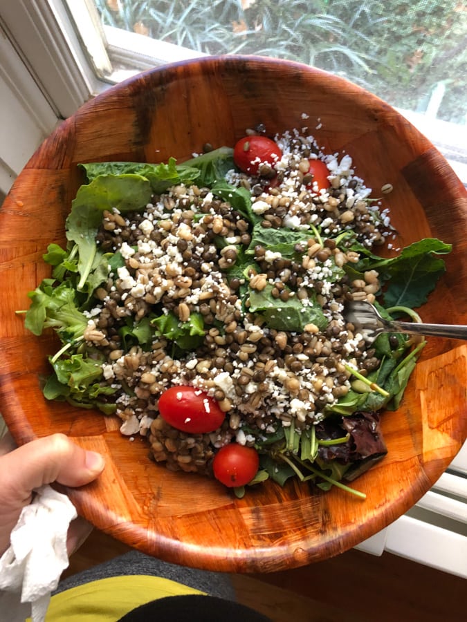 grain salad bowl.