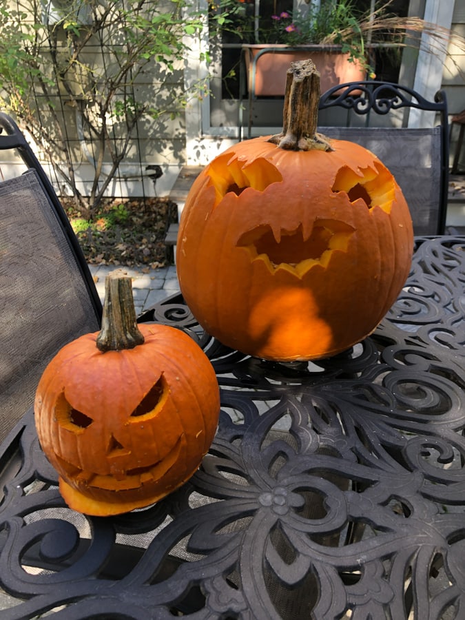 carved pumpkins