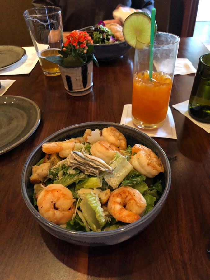 caesar salad with shrimp salamander hotel